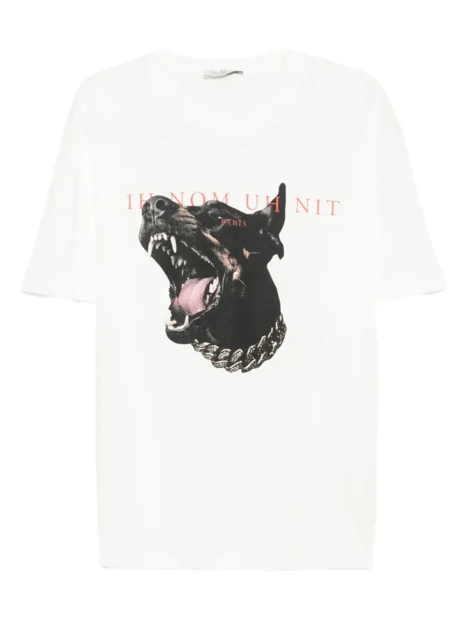 Ih Nom Uh Nit Ih Nom Uh Nit 犬プリントTシャツの商品画像