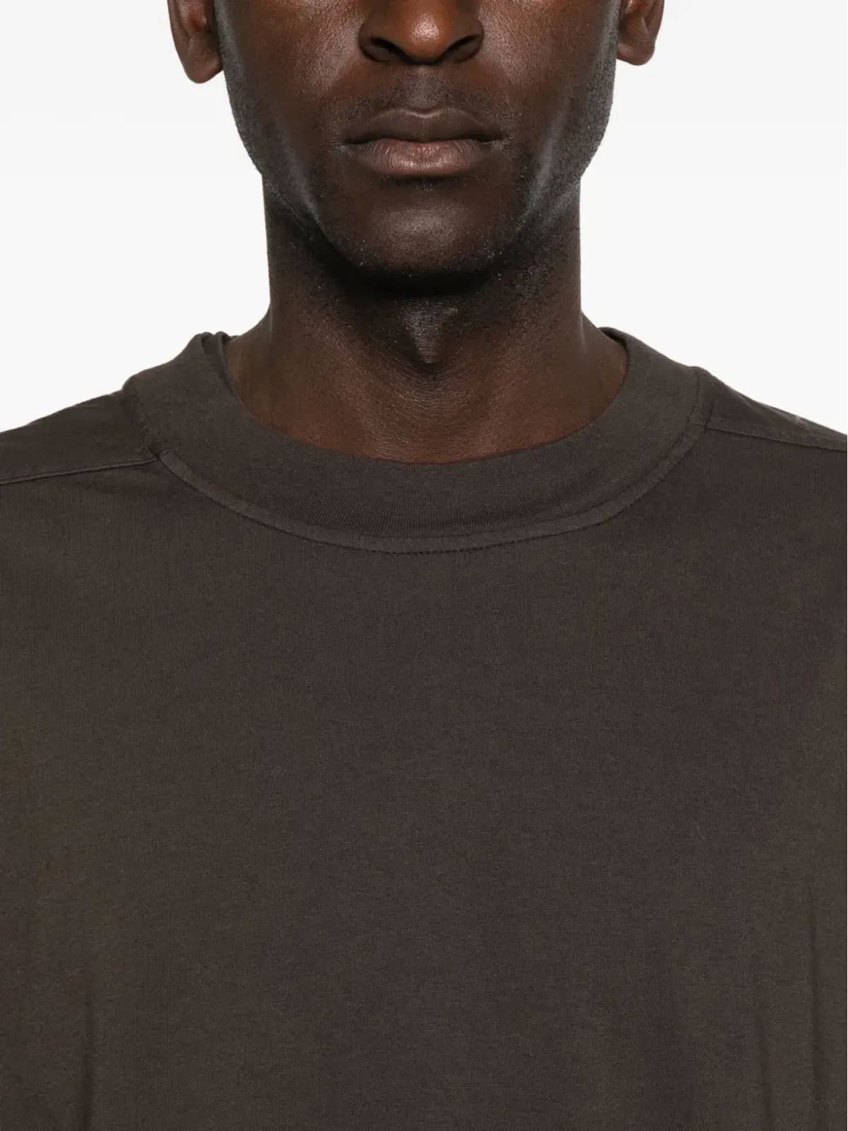 Rick Owens DRKSHDW レイヤード長袖Tシャツ ブラウン - 画像4