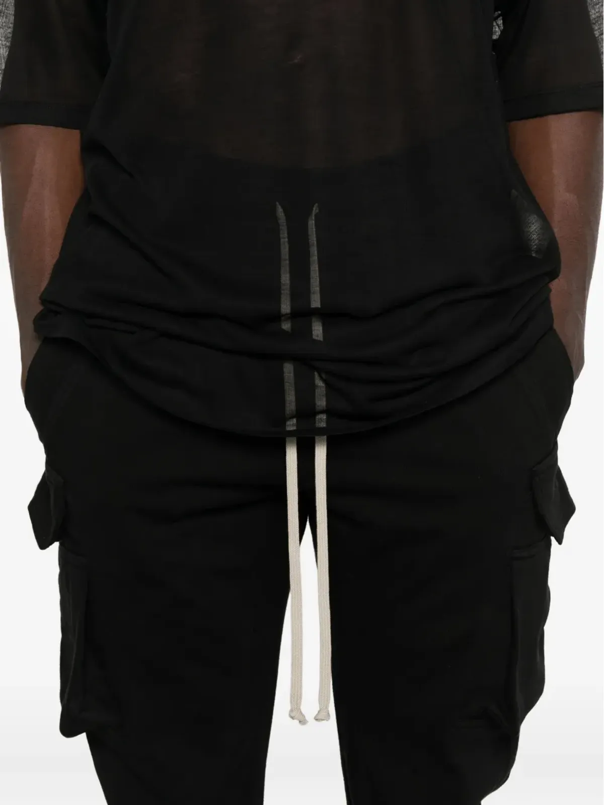 Rick Owens DRKSHDW マストドン ドローストリング カーゴパンツ - 画像5