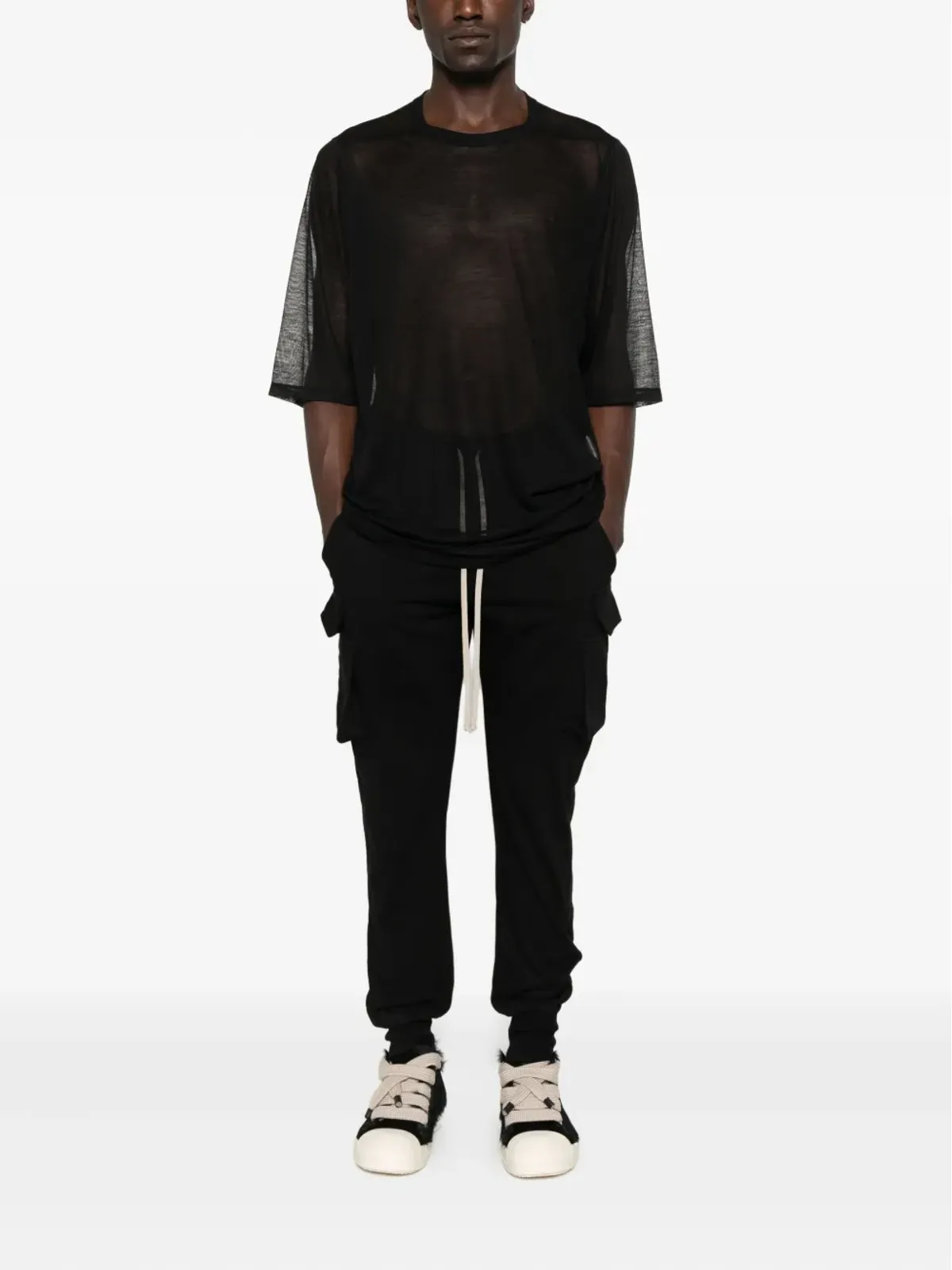 Rick Owens DRKSHDW マストドン ドローストリング カーゴパンツ - 画像2