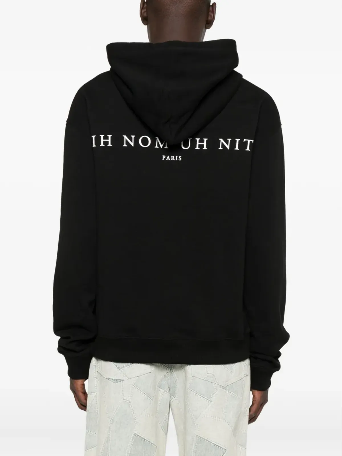Ih Nom Uh Nit バラクラバ柄コットンフーディ - 画像4