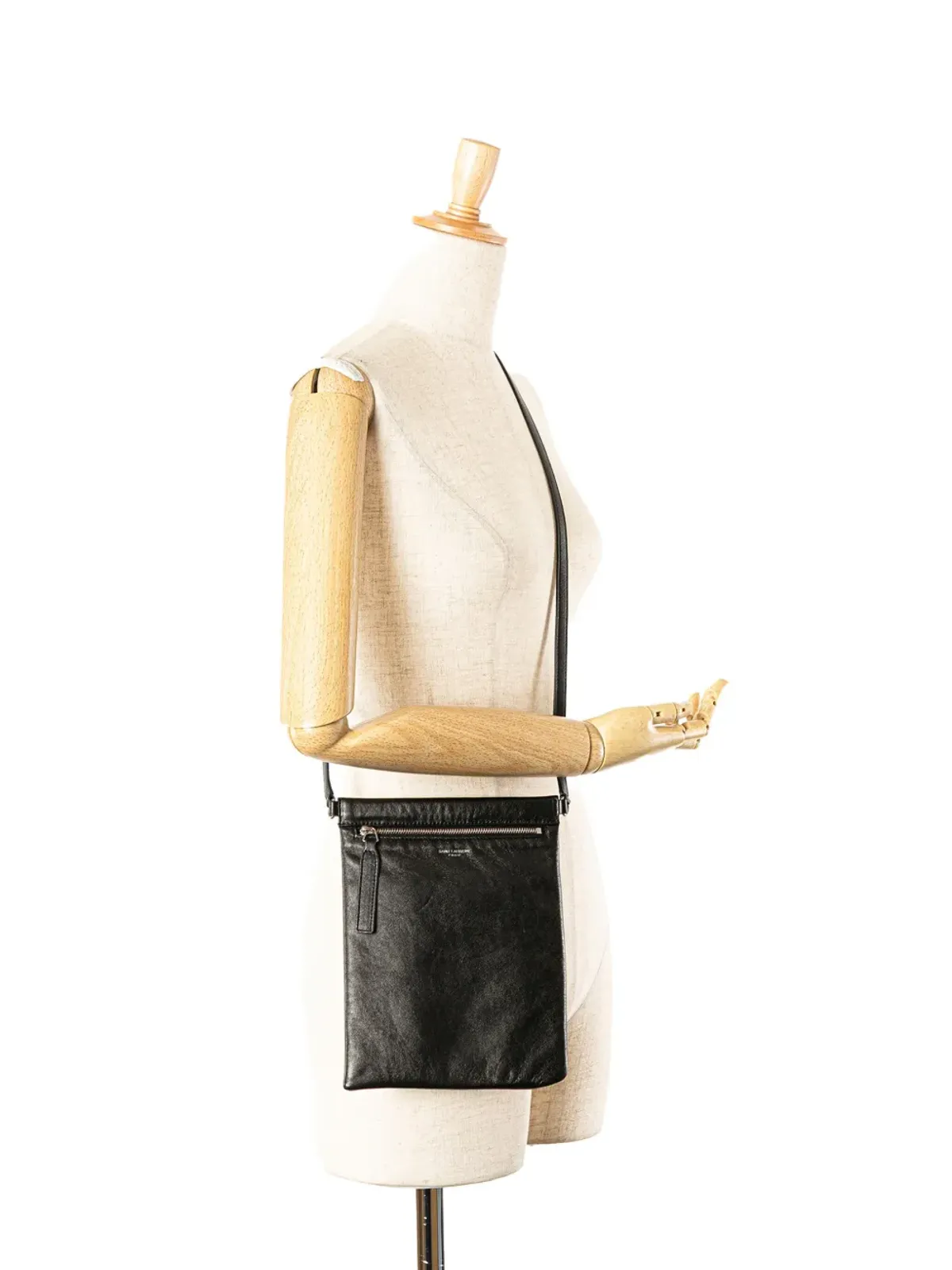 Saint Laurent Pre-Owned SID フラット クロスボディ バッグ - 画像2