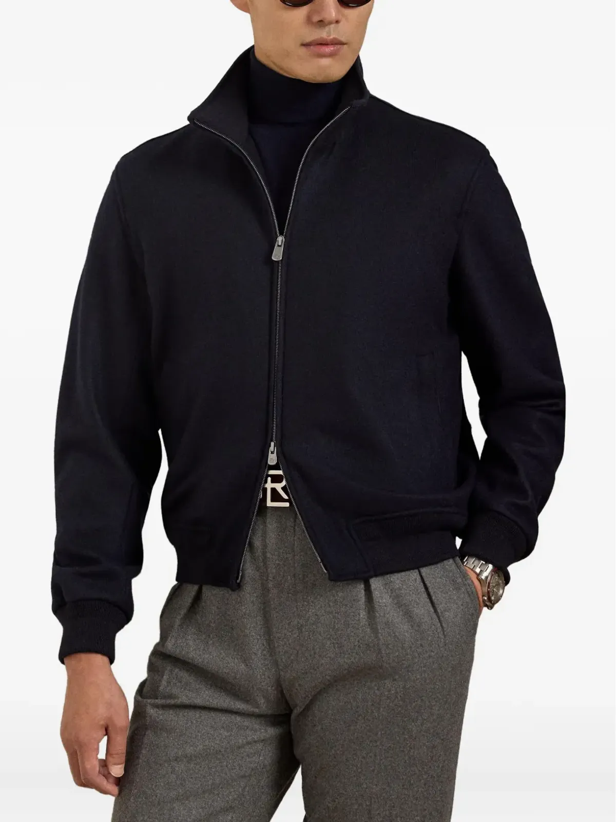 Ralph Lauren Purple Label ジップドボンバージャケット - 画像3