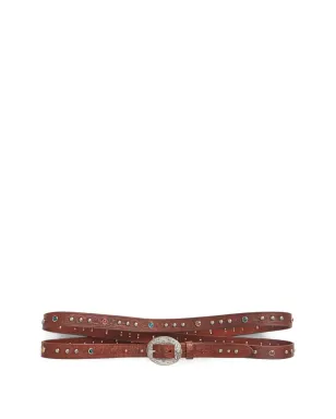 Ralph Lauren RRL ルナスタッド付きレザーベルト - サムネイル1