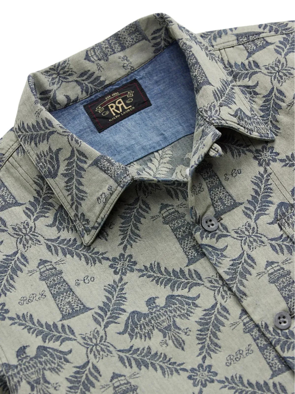 Ralph Lauren RRL ジャカードショートスリーブシャツ - 画像3