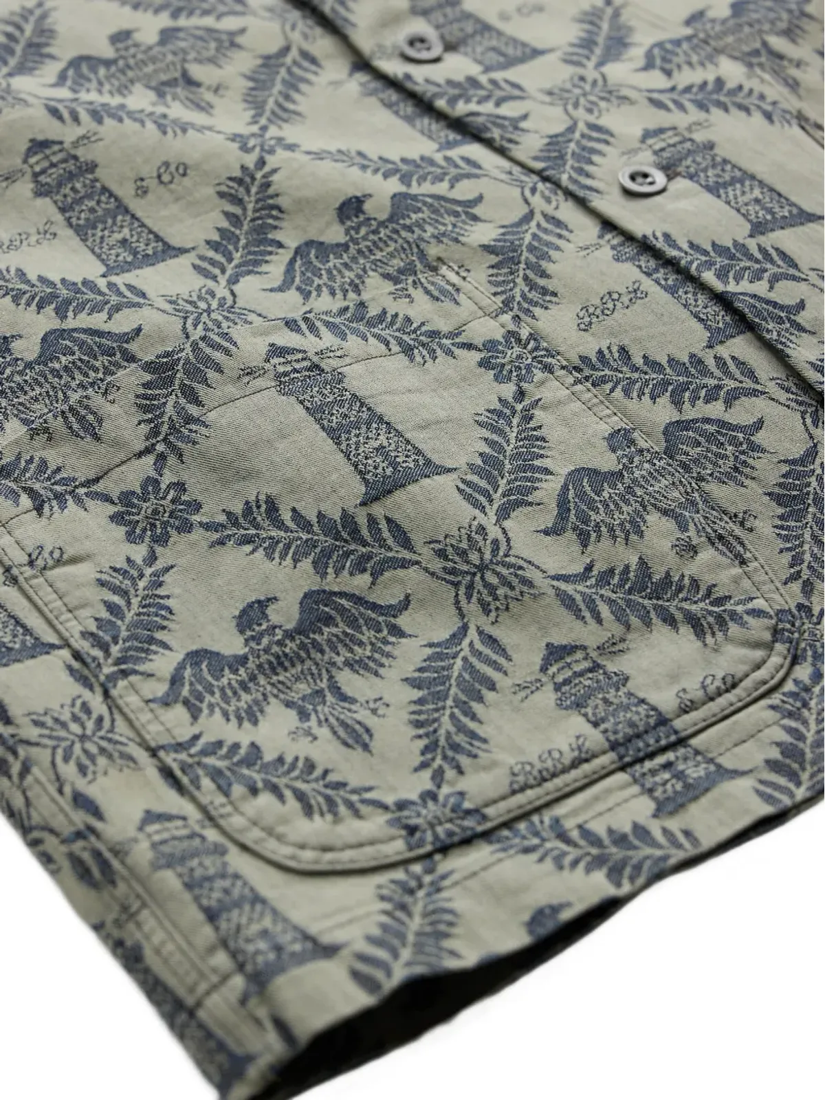 Ralph Lauren RRL ジャカードショートスリーブシャツ - 画像4