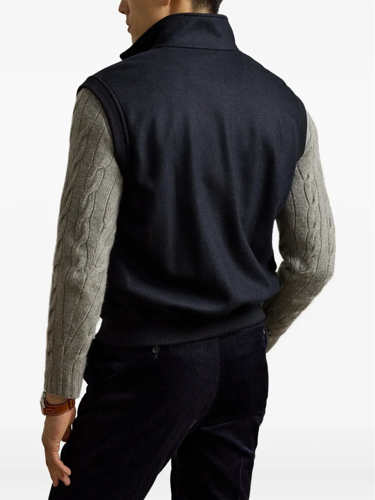 Ralph Lauren Purple Label ジップアップジレ - 画像4