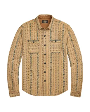 Ralph Lauren RRL 幾何学柄コットンシャツ - Yellow - サムネイル1