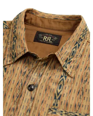Ralph Lauren RRL 幾何学柄コットンシャツ - Yellow - サムネイル5