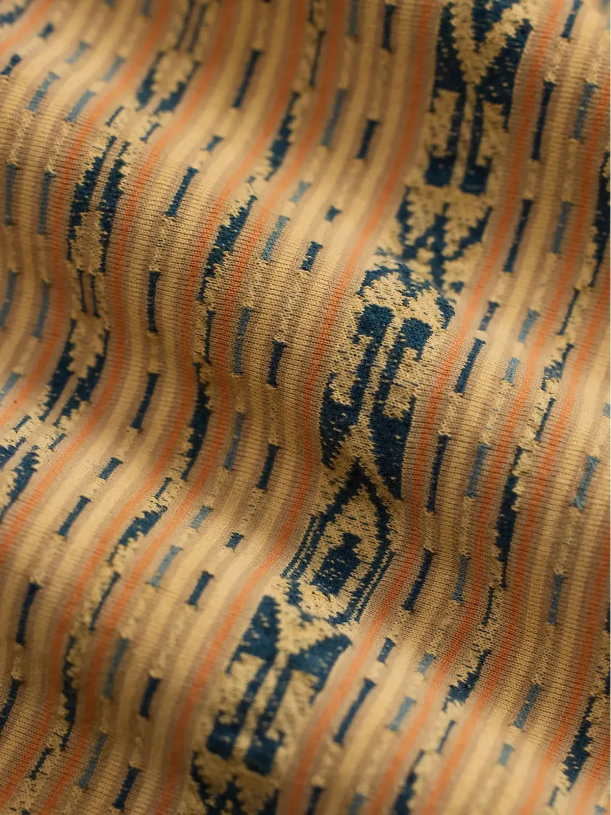 Ralph Lauren RRL 幾何学柄コットンシャツ - Yellow - 画像3