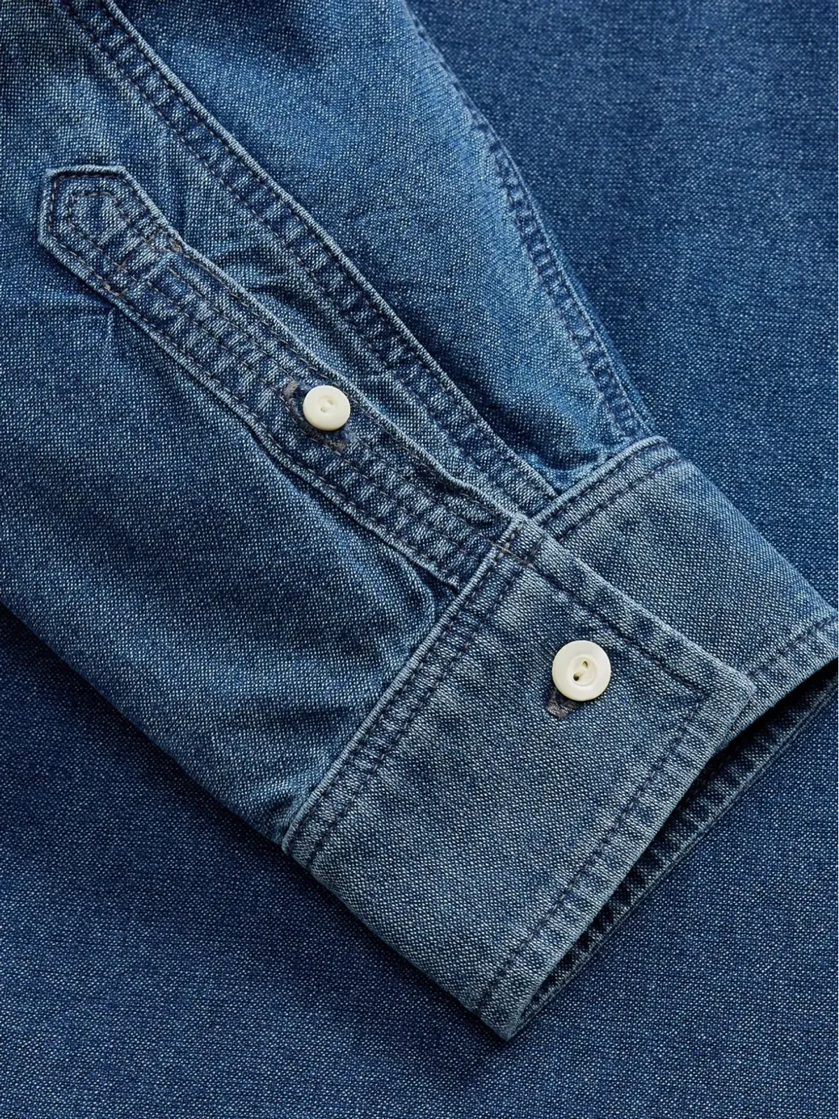 Ralph Lauren RRL コットンデニムシャツ - 画像4