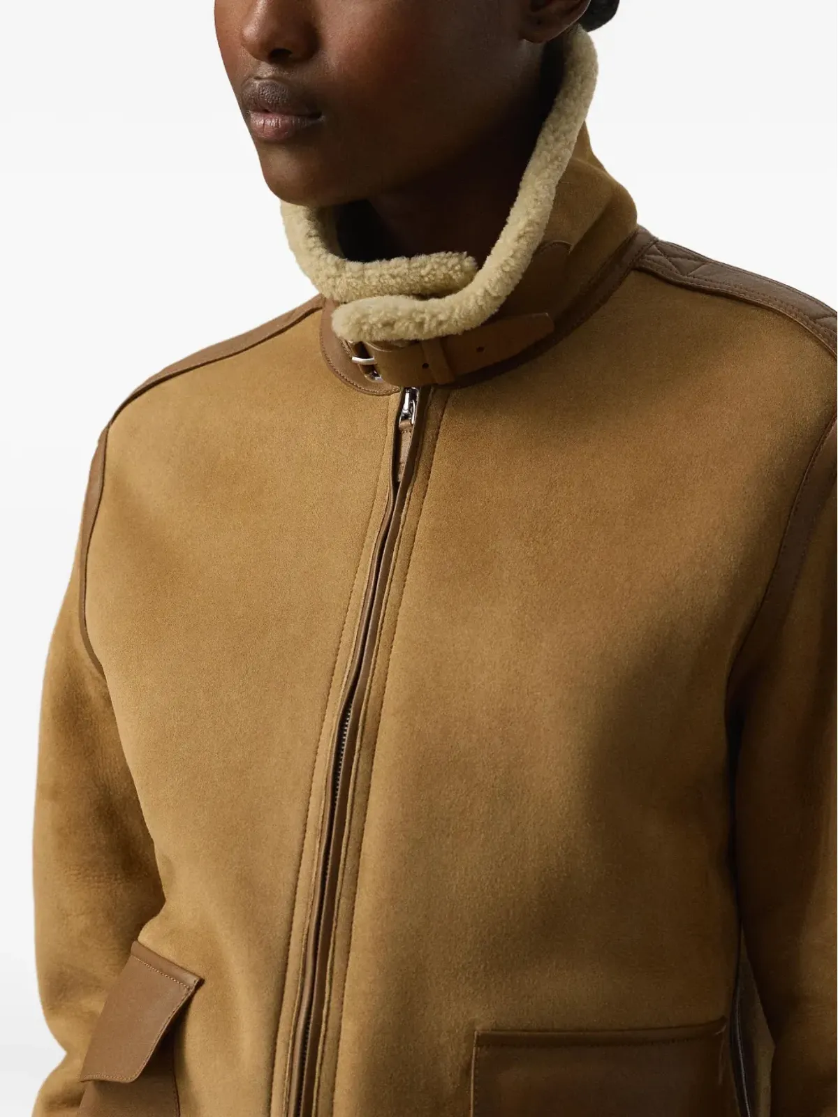 Ralph Lauren Collection シアーリングカラー ボンバー ジャケット - 画像5