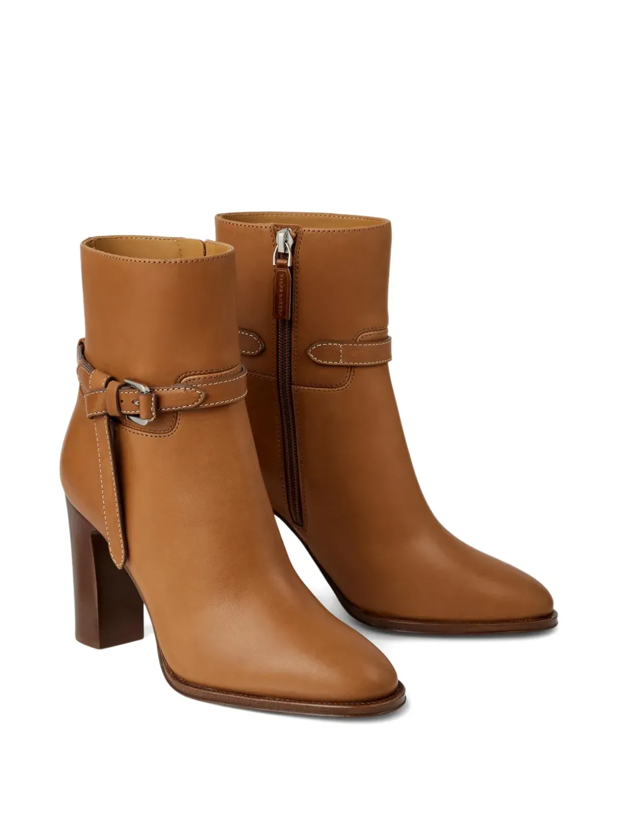 Ralph Lauren Collection Donnely バックルディテール アンクルブーツ - 画像2
