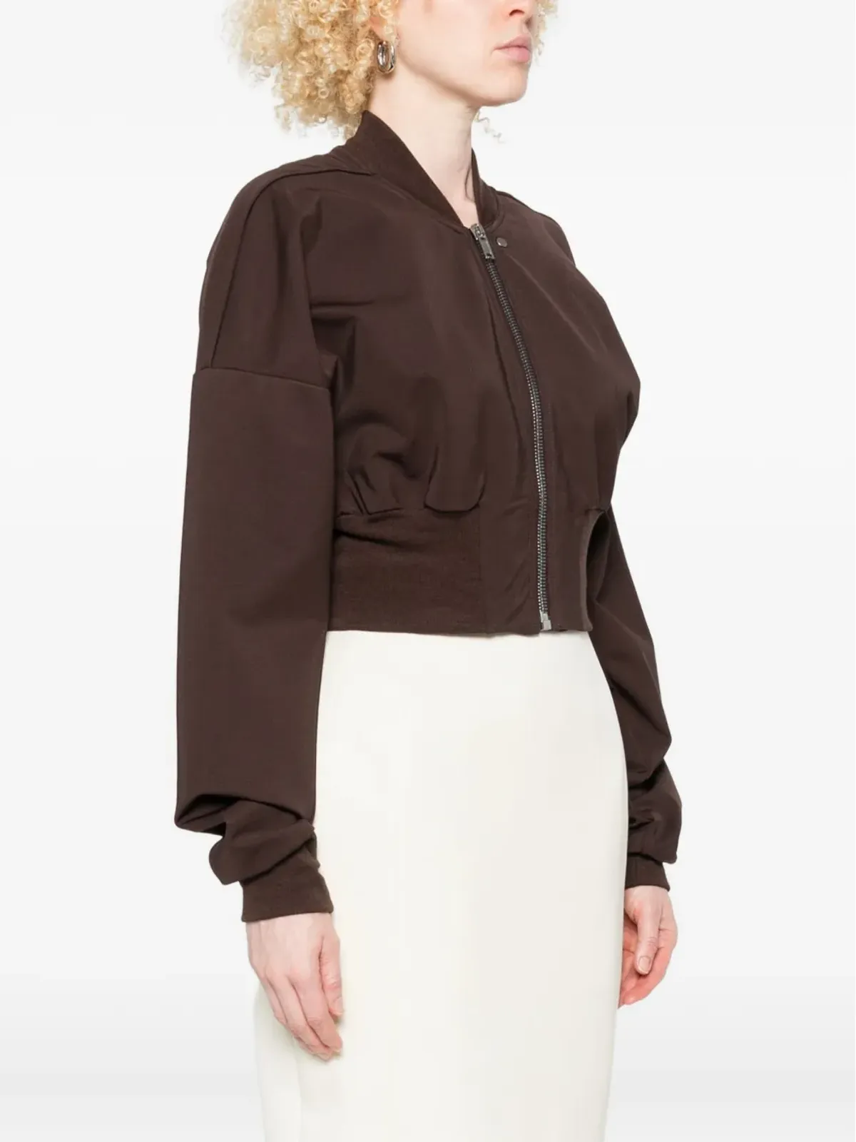 Rick Owens Lilies ジップフロント クロップドコート - 画像3