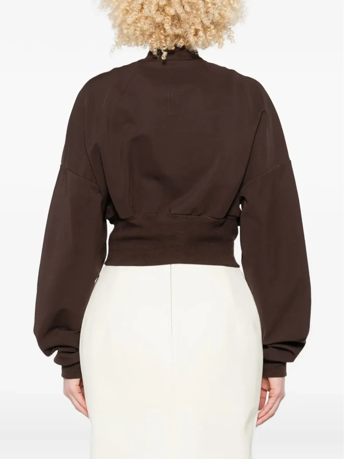 Rick Owens Lilies ジップフロント クロップドコート - 画像4
