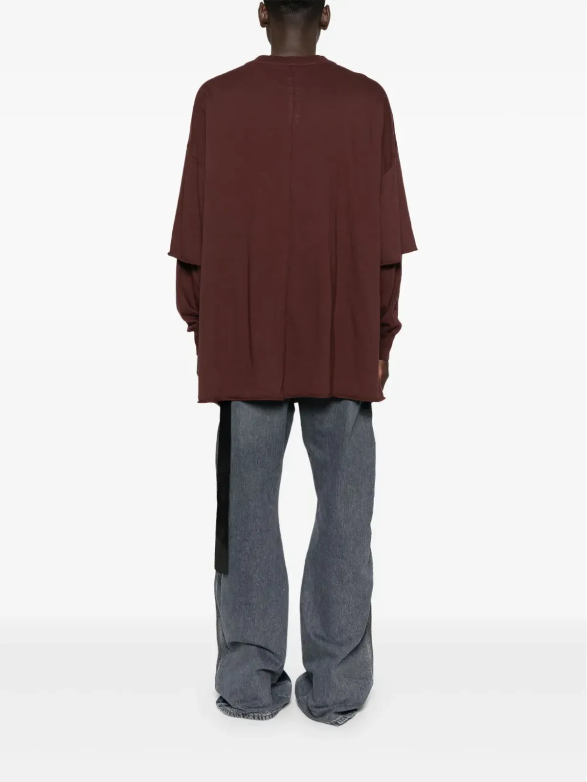 Rick Owens DRKSHDW レイヤード長袖Tシャツ - 画像4