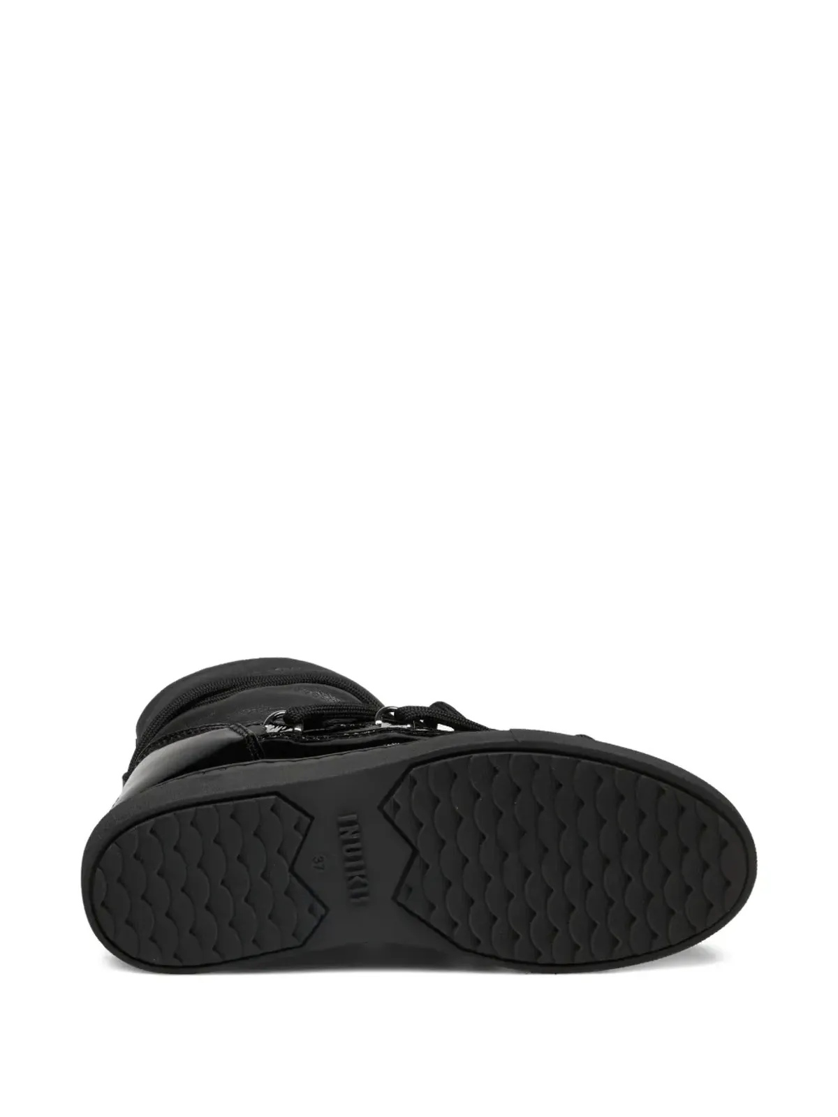 Inuikii Classic patent leather lace-up sneakers - Black - 画像5