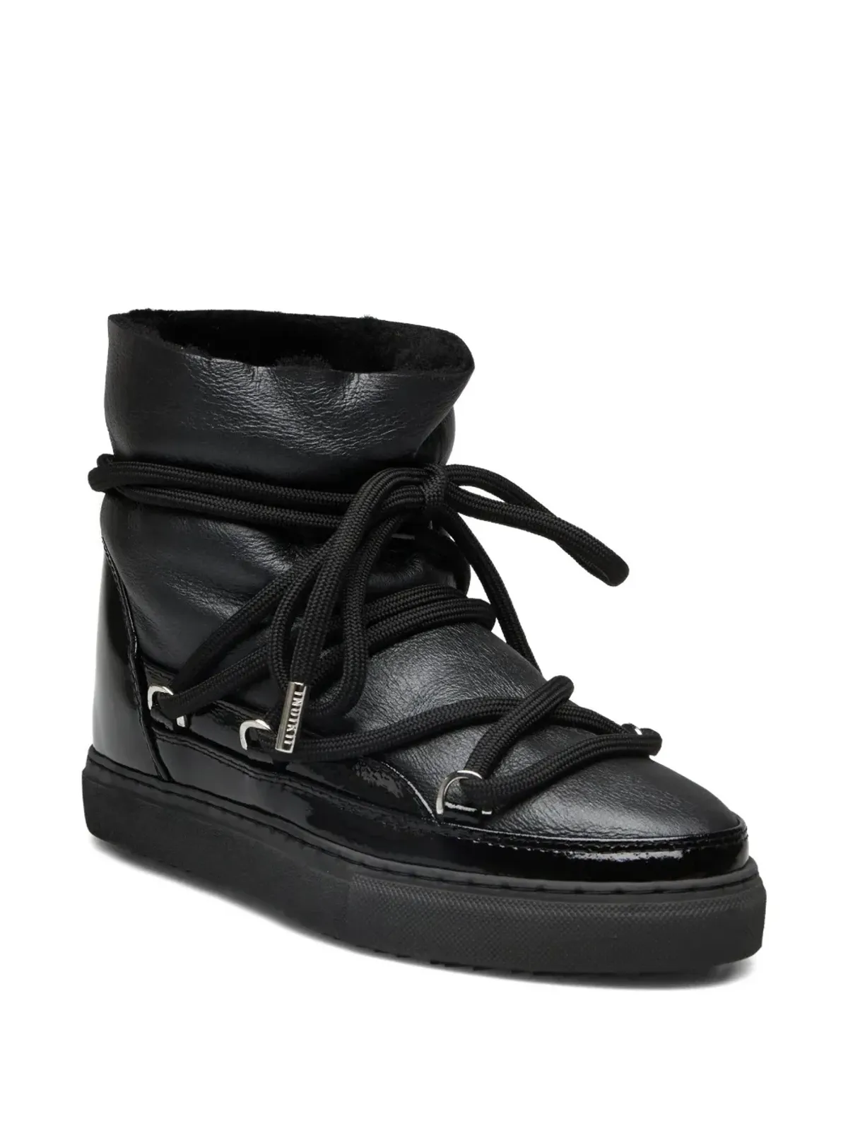 Inuikii Classic patent leather lace-up sneakers - Black - 画像2