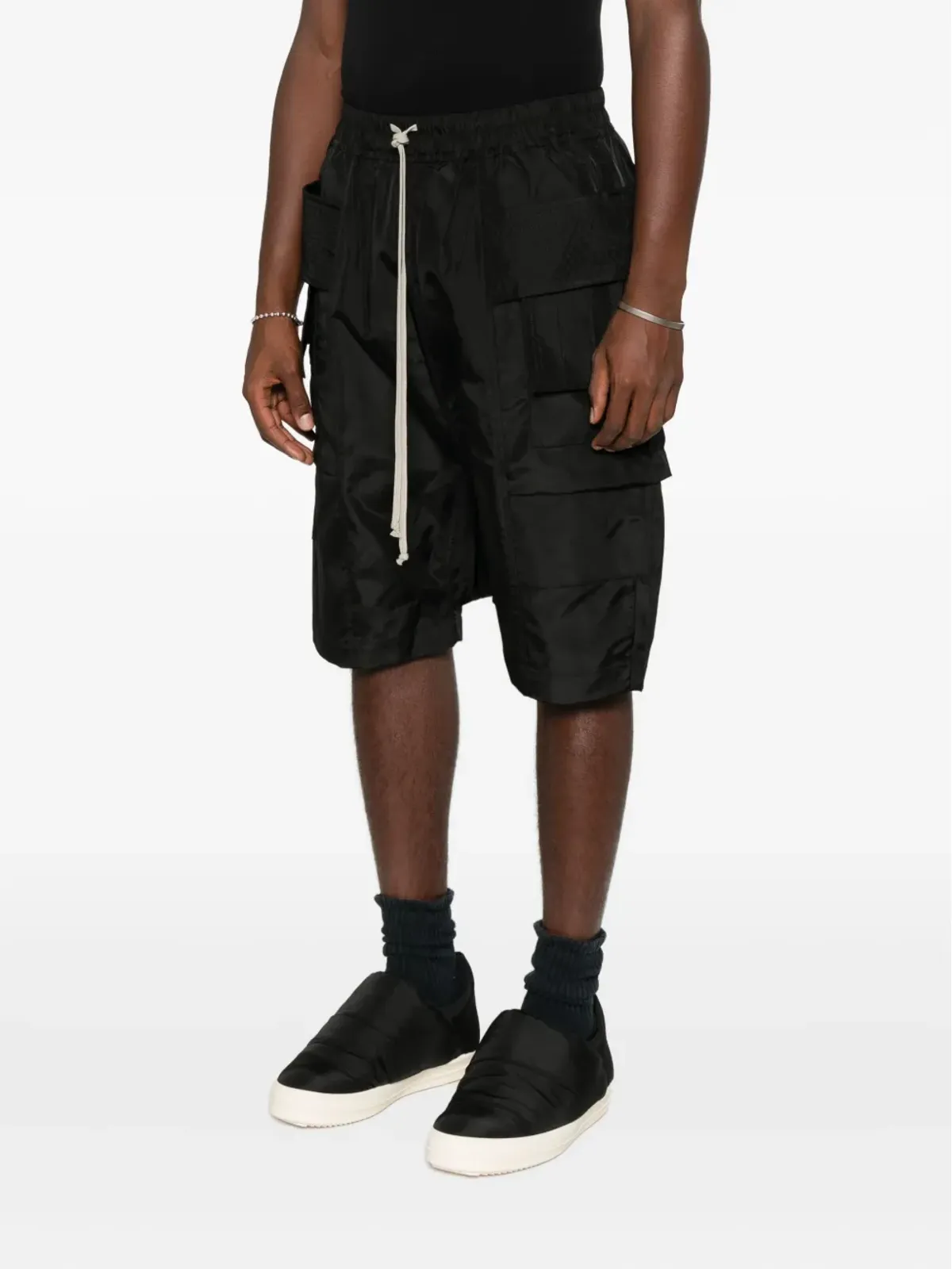 Rick Owens DRKSHDW カーゴドローストリングパンツ - 画像3
