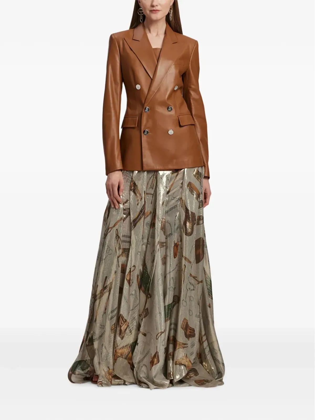 Ralph Lauren Collection Camden レザー ブレザー - 画像2
