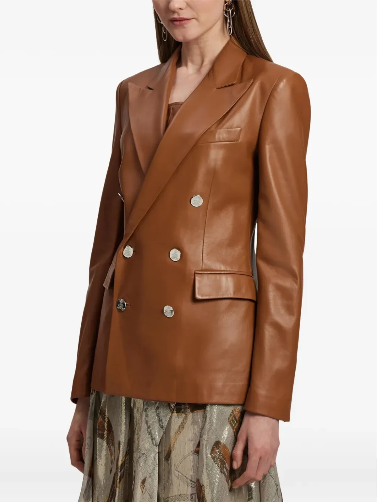Ralph Lauren Collection Camden レザー ブレザー - 画像4