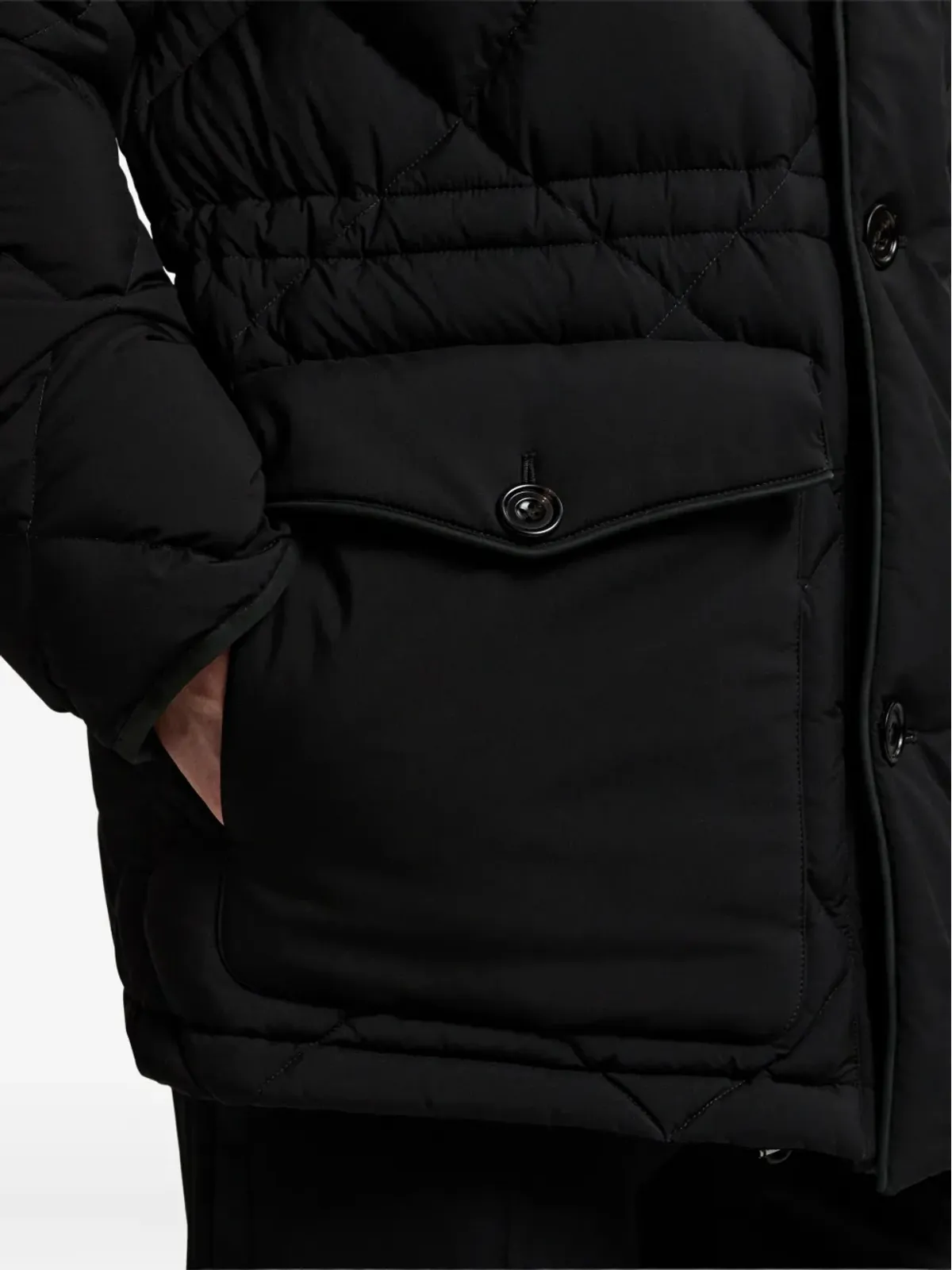 Ralph Lauren Purple Label フード付きダウンジャケット - ブラック - 画像5