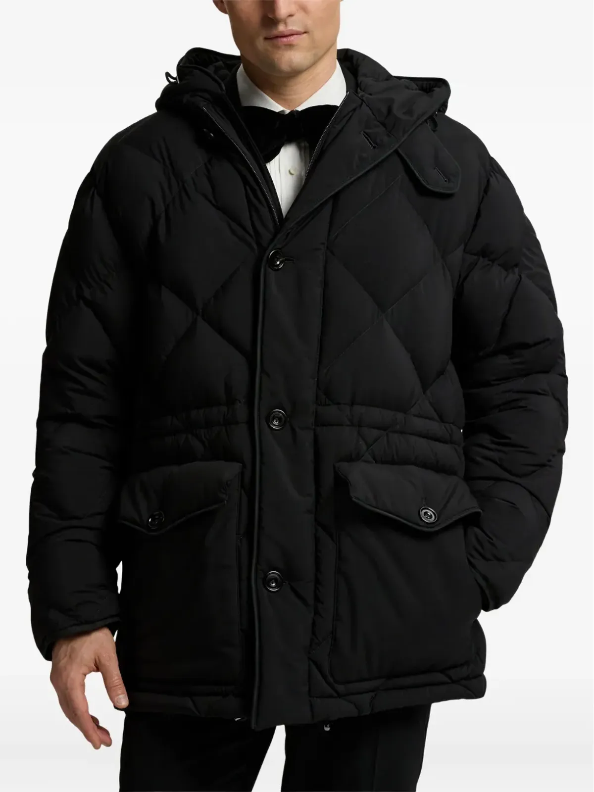 Ralph Lauren Purple Label フード付きダウンジャケット - ブラック - 画像3