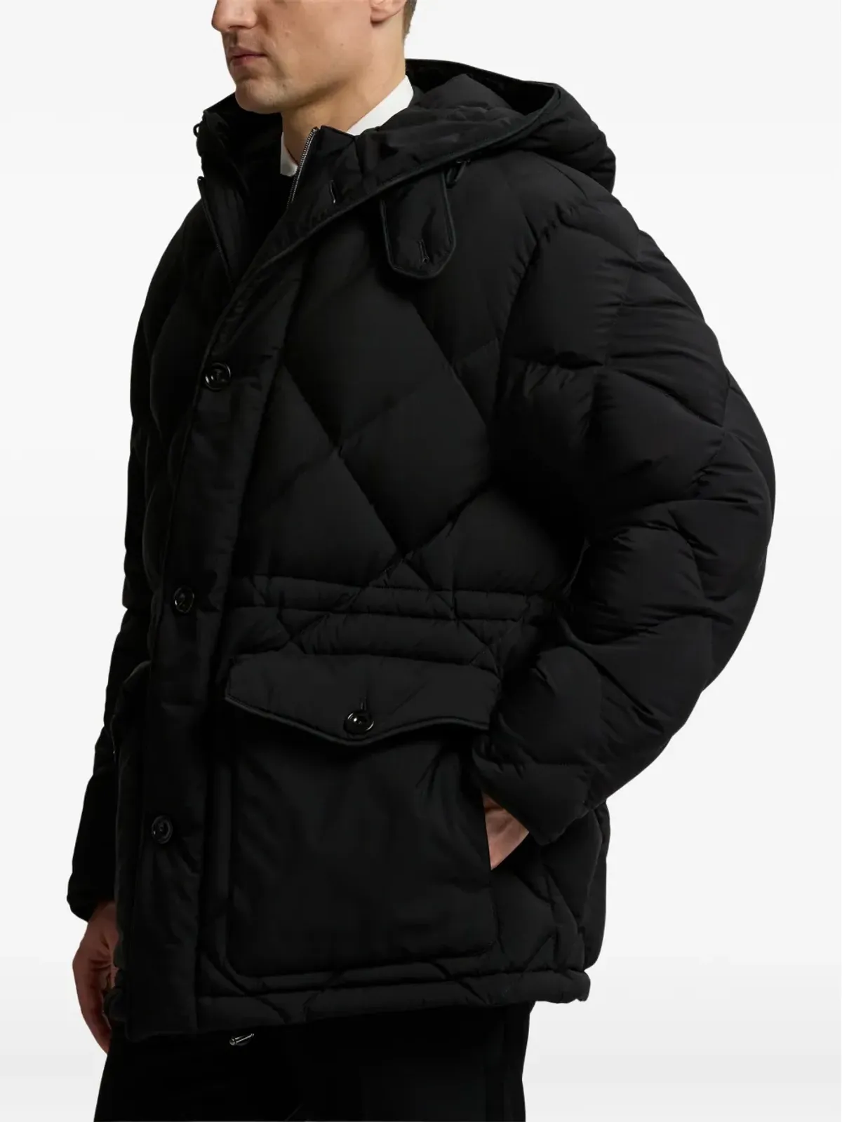 Ralph Lauren Purple Label フード付きダウンジャケット - ブラック - 画像4
