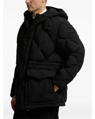 Ralph Lauren Purple Label フード付きダウンジャケット - ブラック - サムネイル4
