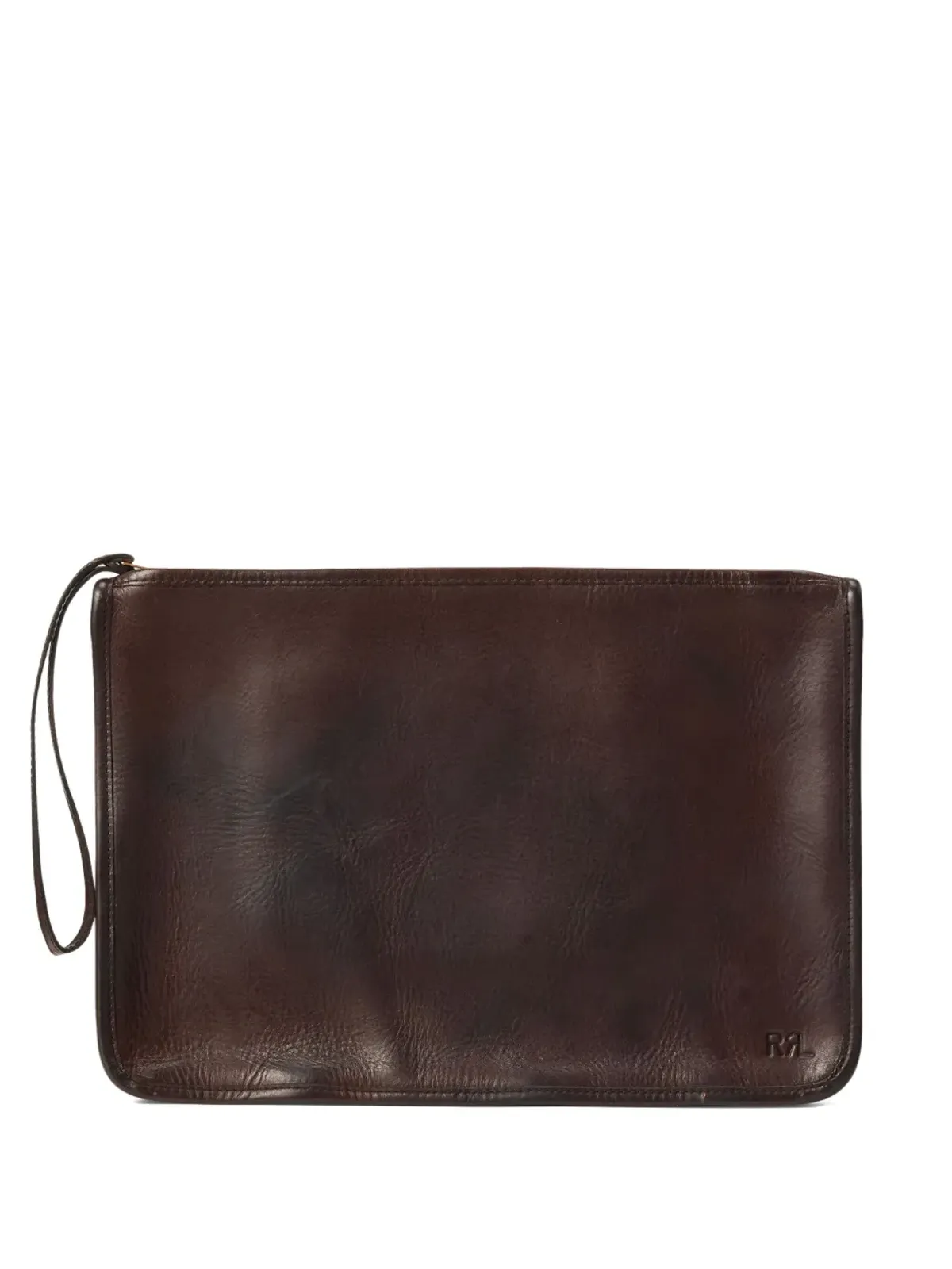 Ralph Lauren RRL レザー クラッチバッグ - ブラウン - 画像1