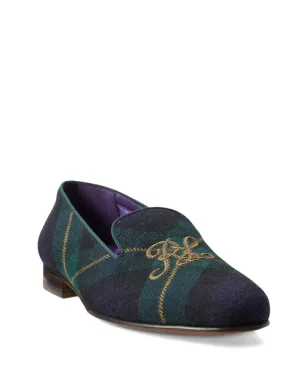 Ralph Lauren Purple Label タータンチェック刺繍ローファー - サムネイル2