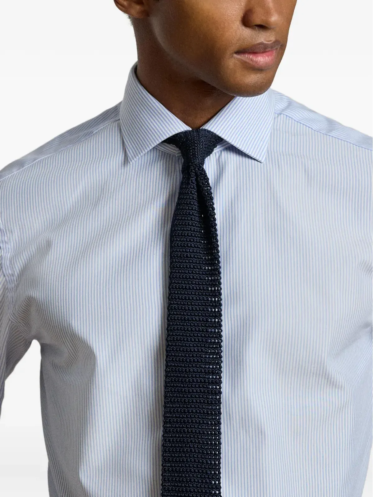 Ralph Lauren Purple Label ストライプ長袖コットンシャツ - 画像5
