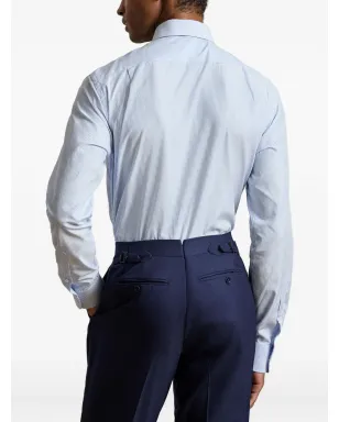 Ralph Lauren Purple Label ストライプ長袖コットンシャツ - サムネイル4