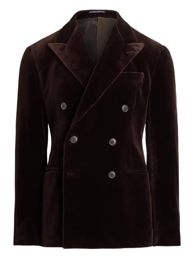 Ralph Lauren Purple Label Ralph Lauren Purple Label ベルベット ダブルブレスト ブレザーの商品画像