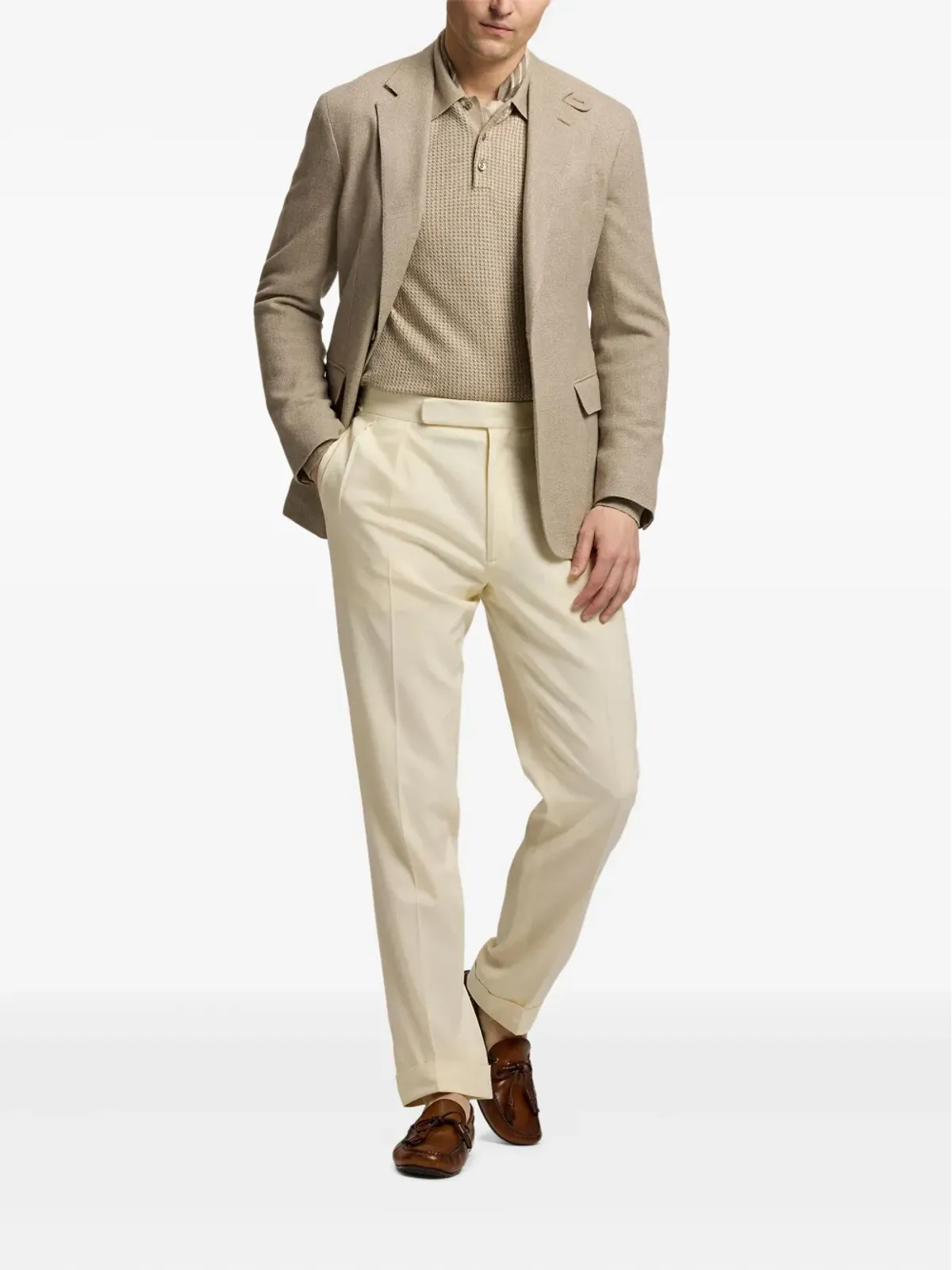 Ralph Lauren Purple Label テクスチャード2ボタンブレザー - 画像2
