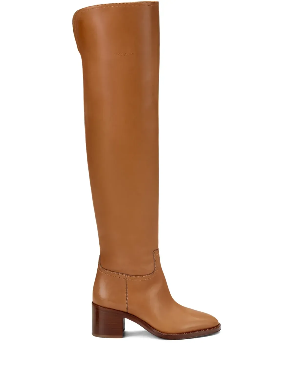 Ralph Lauren Collection Barnet leather knee-high boots - Brown - 画像1