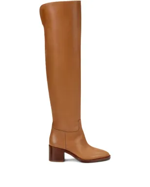 Ralph Lauren Collection Barnet leather knee-high boots - Brown - サムネイル1