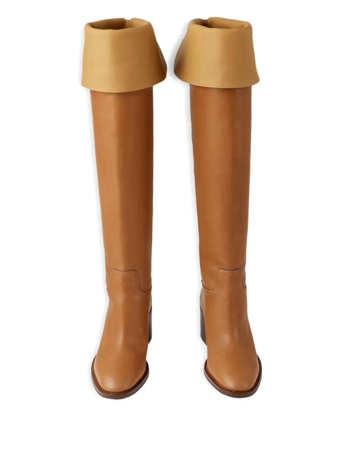 Ralph Lauren Collection Barnet leather knee-high boots - Brown - 画像4