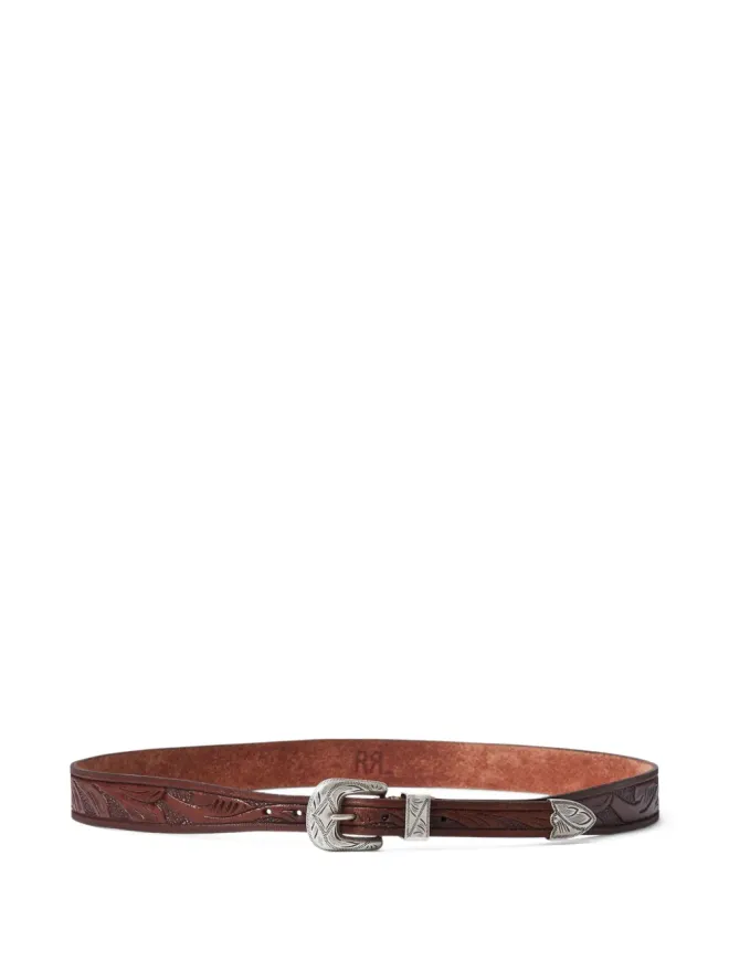 Ralph Lauren RRL Ralph Lauren RRL 手彫りレザー帽子バンド - ブラウンの商品画像