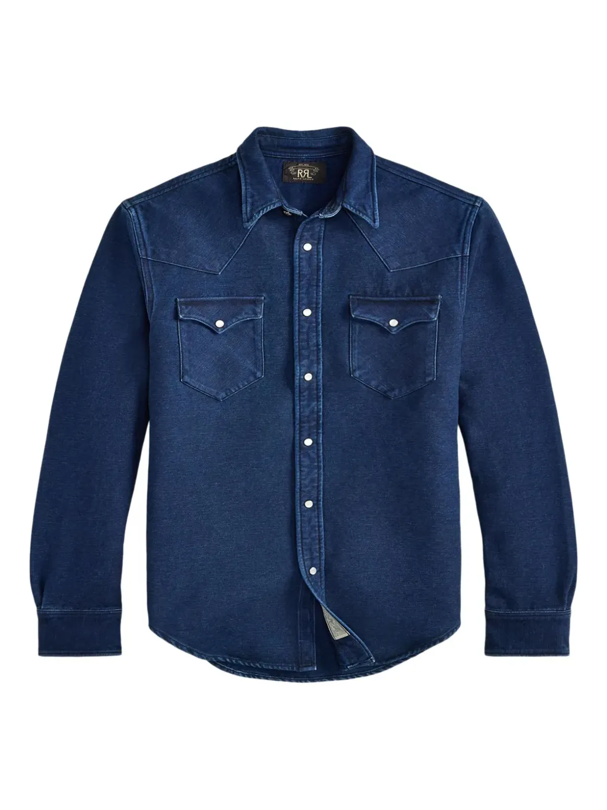 Ralph Lauren RRL ブラッシュドコットン長袖シャツ - 画像1
