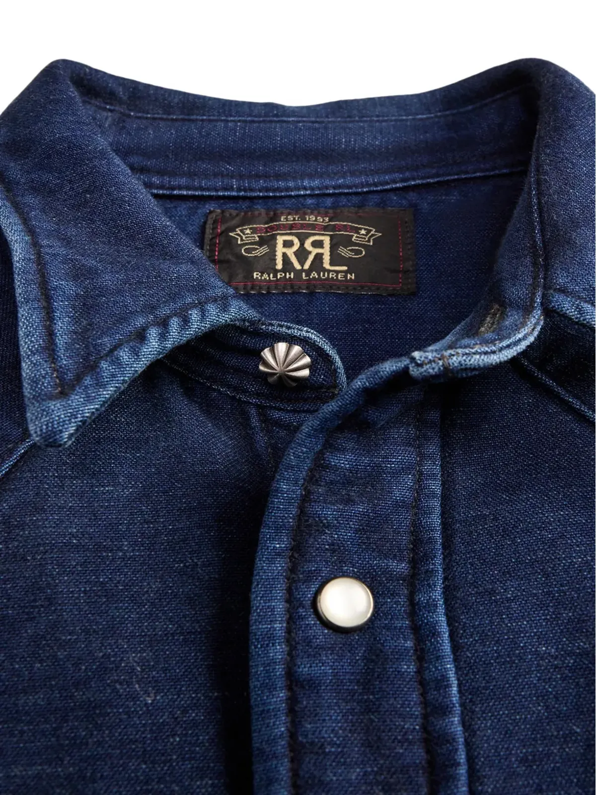 Ralph Lauren RRL ブラッシュドコットン長袖シャツ - 画像3