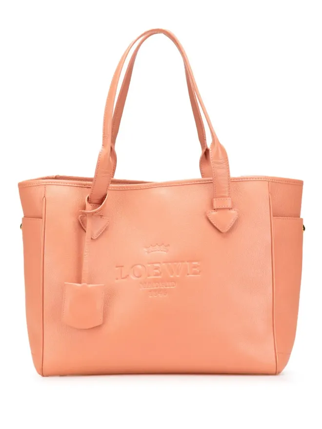 Loewe Pre-Owned Loewe Pre-Owned レザー ヘリテージ トートバッグ - ピンクの商品画像