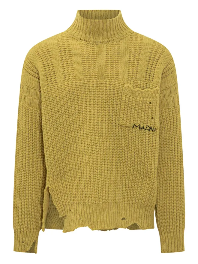 Marni Marni リブ編みモックネックセーターの商品画像