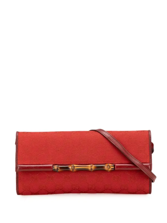 Gucci Pre-Owned Gucci ビンテージ クロスボディバッグ（GGキャンバス／バンブー・バー）の商品画像
