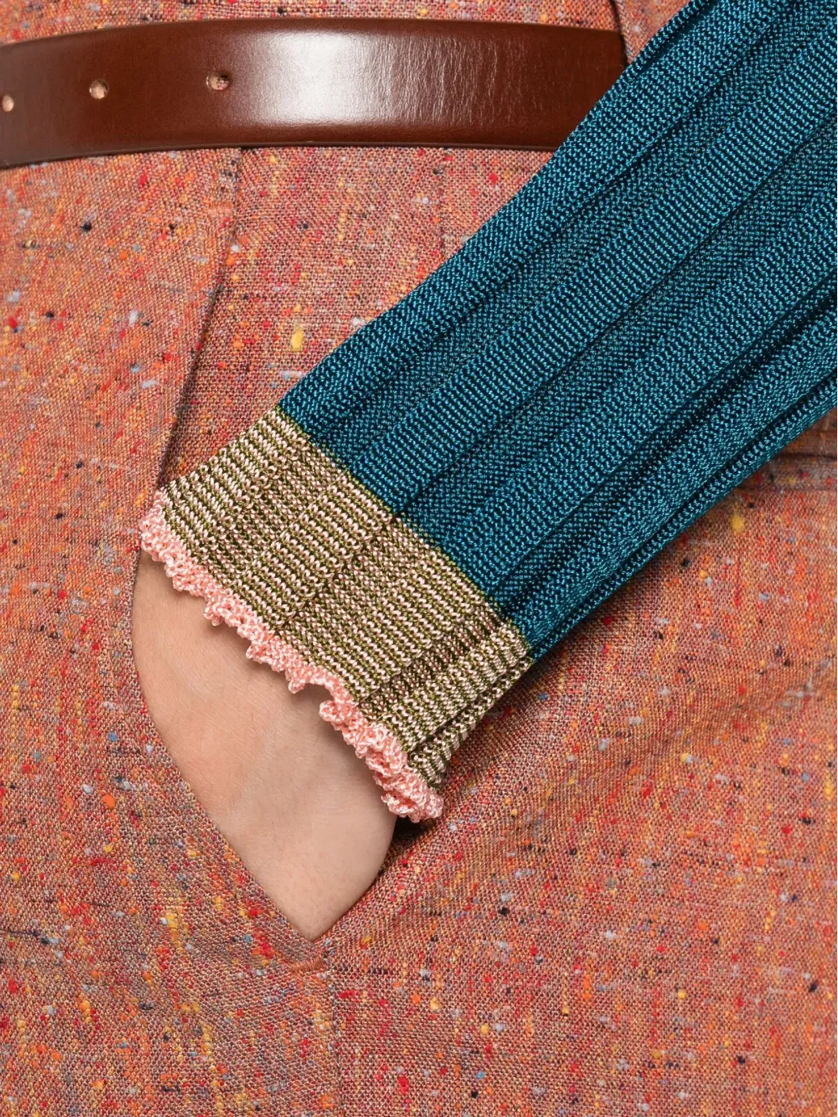 ETRO リブ編みニットセーター - 画像5