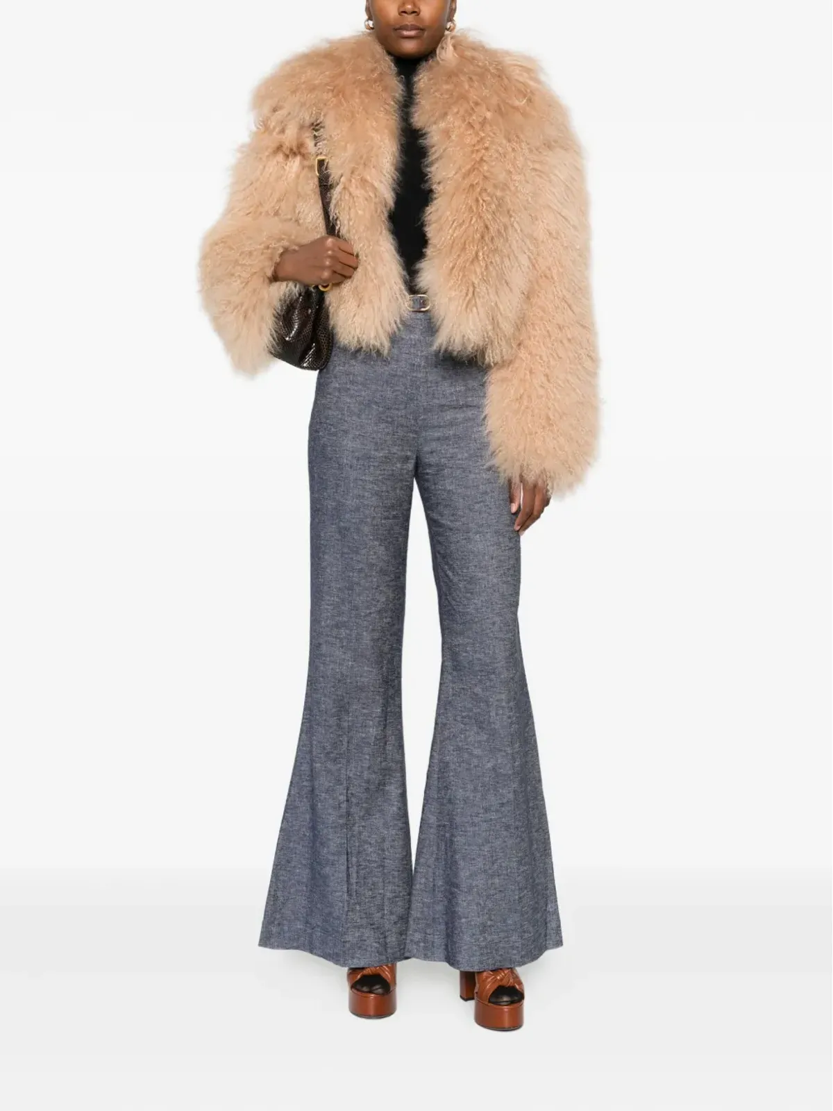 ZIMMERMANN Hypnotic belted flared trousers - Blue - 画像2