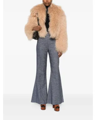 ZIMMERMANN Hypnotic belted flared trousers - Blue - サムネイル2