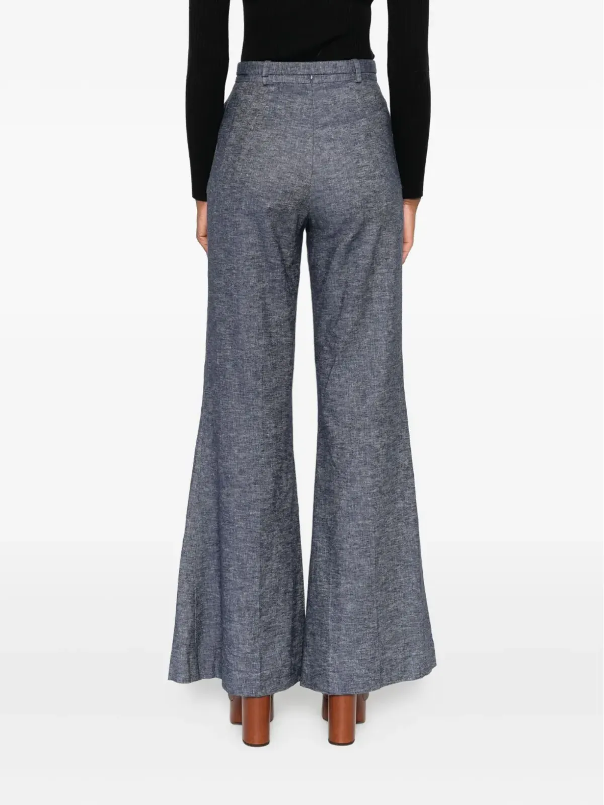ZIMMERMANN Hypnotic belted flared trousers - Blue - 画像4
