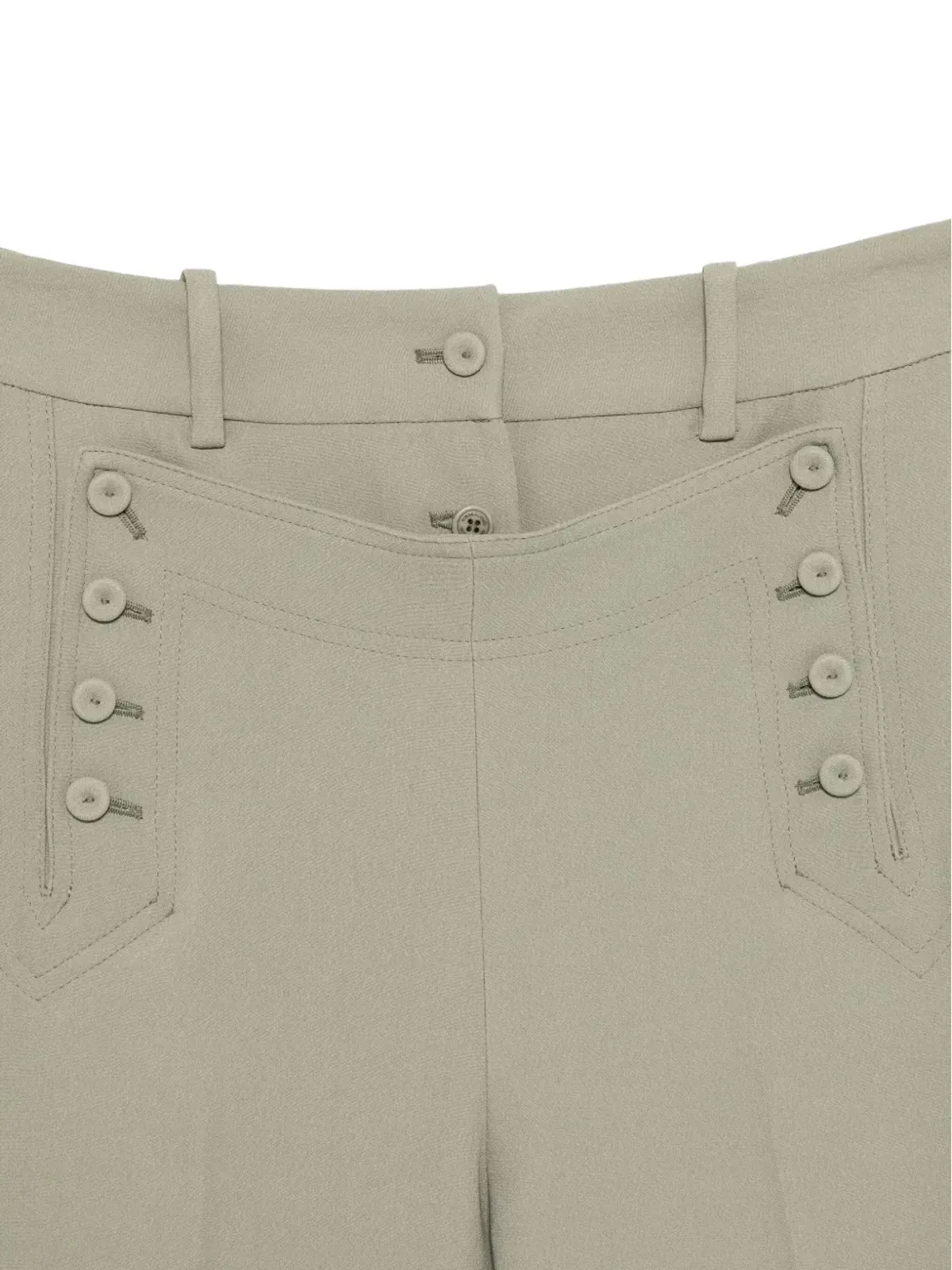 Ermanno Scervino ボタン留めパンツ グリーン - 画像3