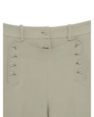 Ermanno Scervino ボタン留めパンツ グリーン - サムネイル3